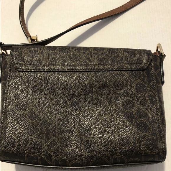 Calvin Klein Small Crossbody Brown Leather - Picture 2 of 8